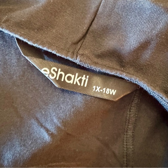 Black stretch knit eShakti wrap dress 1X / 18W - Picture 9 of 14